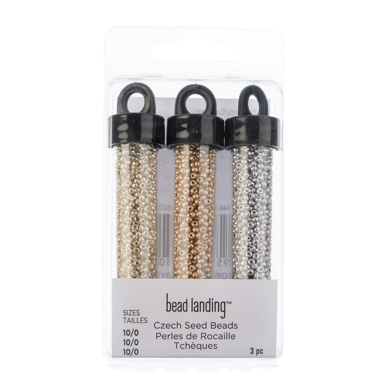 Essential Metals Czech Seed Beads, 10/0 by Bead Landing®